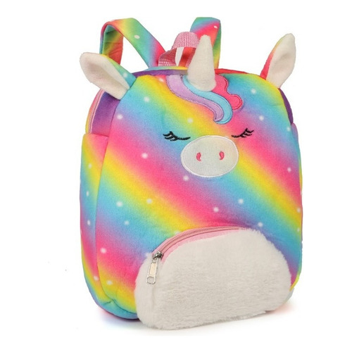 Mochila Infantil 12 Pelucheunicornio Multicolor Trendy 51319 Color Blanco Cuerno