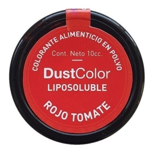 Colorante En Polvo Liposoluble Dust Color Rojo Tomate 10cc