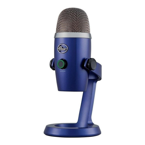 Micrófono Blue Yeti Nano Condensador Omnidireccional color vivid blue