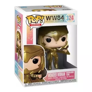 Boneco Funko Pop Dc Wonder Woman 324 Golden Armor Flying