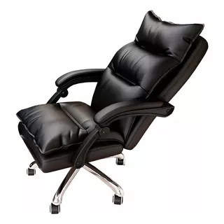 Silla Oficina Gerencial Escritorio Melshop Sillon Comodo Regulable Soporte Lumbar Cojin Almohadon Apoyabrazos Ruedita Ergonomica Apoya Cabeza Giratorio Reclinable Resistente Tapizado Cuero Sintetico