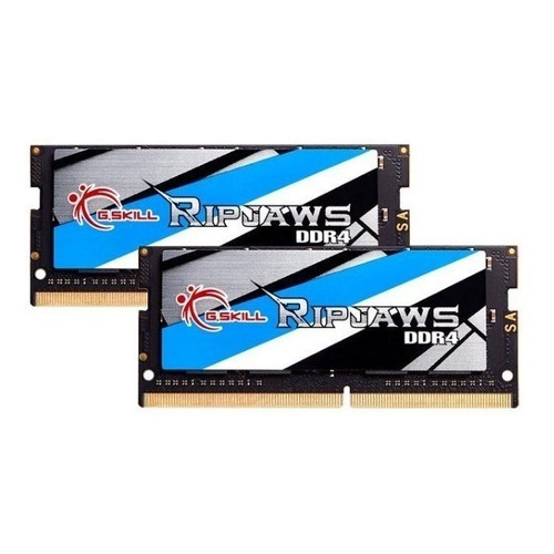 Memoria RAM Ripjaws gamer color negro 64GB 2 G.Skill F4-3200C22D-64GRS