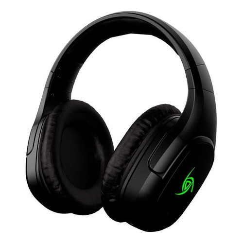 Audifono Gamer Vsg Wireless Gravity 7.1 Luz Led Verde Color Negro