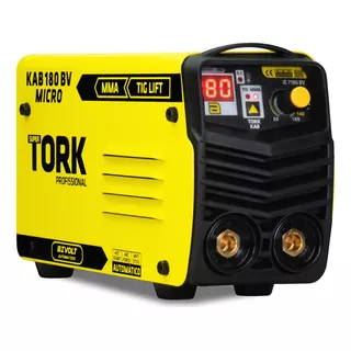 Maquina De Solda Inversora Mma Tig Kab 180 Micro Bivolt Tork Cor Amarelo Frequência 50/60 Hz 110v/220v