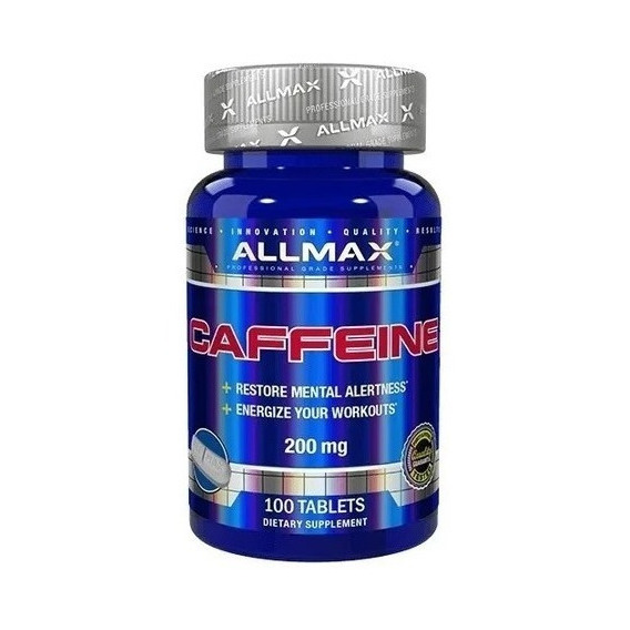 Cafeina Allmax Caffeine 200mg 100 Tabletas