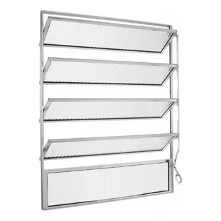 Basculante 1,00x1,00 Aluminio Brilhante Oferta 