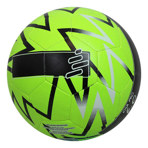 Balón De Fútbol Oka Pro 6.0 Híbrido Texturizado Número 4 Color Verde neón