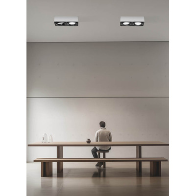 Plafon Cardanico 4 Luces Vancouver Blanco Apto Led Ar111