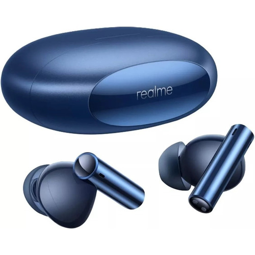 Audífonos Realme Buds Air 3 42db Con Cancelación Activa De Color Azul 2 pcs