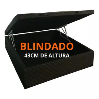 Cama Box Baú Casal - 1,38 X 1,88 - Exclusive / Reforçada 