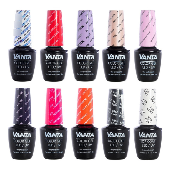 Vanta X8 Esmaltes Semipermanentes Gel On-off + Base + Top