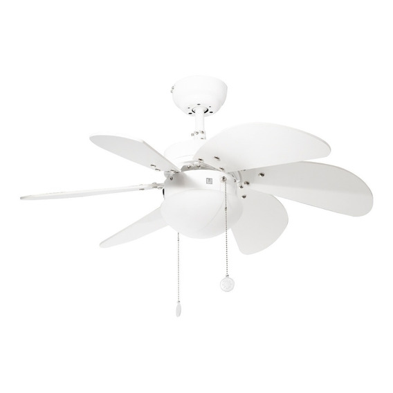 Ventilador De Techo 32 Clásico Blanco 6 Aspas 3 Velocidades