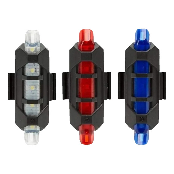 Luz Linterna Recargable Usb Led Bicicleta Delantera O Traser