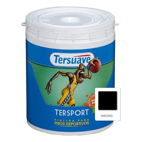 Tersuave Tersport Piso Deportivo Acuoso 20 Lts - Mix Acabado Satinado Color Negro