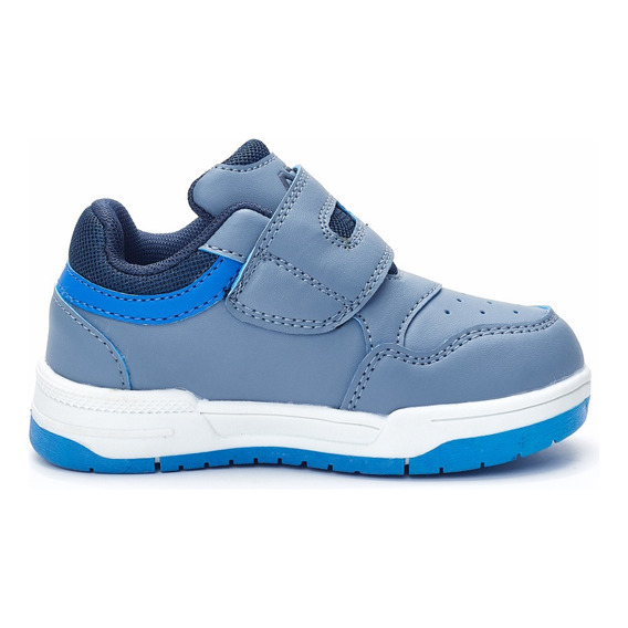 Zapatilla Azul Con Velcro Hubba Niños Atomik