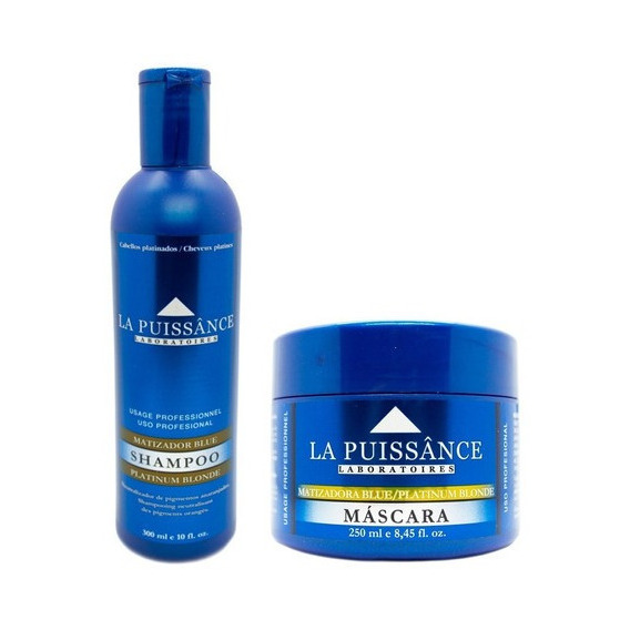 La Puissance Kit Blue Shampoo + Máscara Matizadora 6c