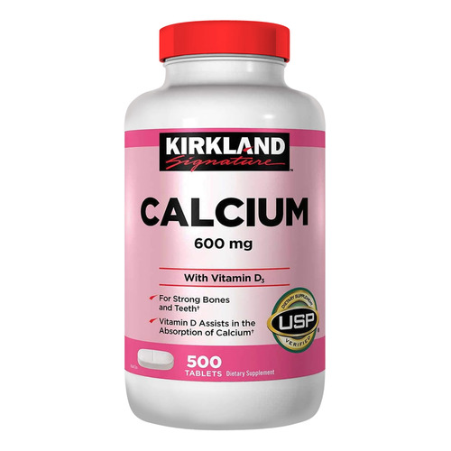 Calcium 600mg 500 Tabs - Kirkland