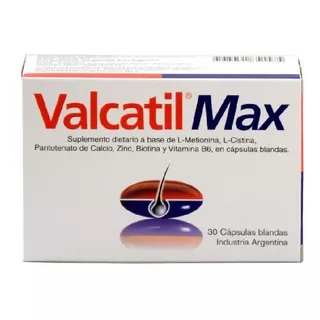 Valcatil Max X 30 Capsulas - Anticaida Del Cabello - Panalab