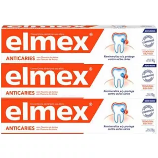 Creme Dental Anticáries Elmex 90 G C/ 3 Un