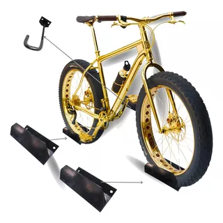 Suporte De Parede Horizontal P/ Bicicleta Speed Mtb Urbana