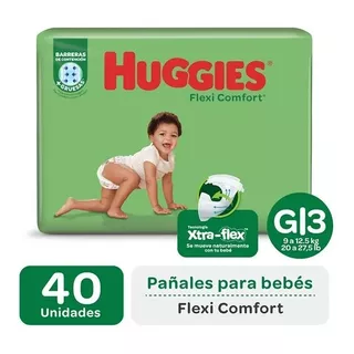 Huggies Pañales Flexi Comfort Ultra Talle Grande 40 Unidades Género Sin Género Tamaño Grande (g)