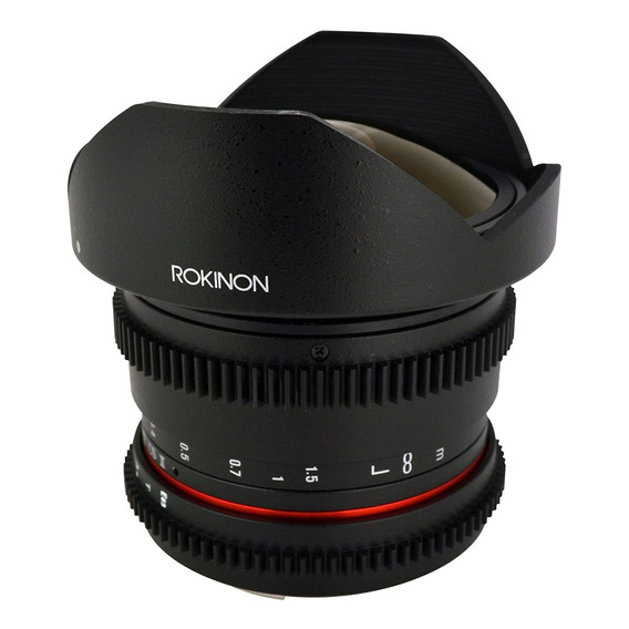 Lente Rokinon Rkhd8mv-c Hd De 8 Mm T/3.8 Fisheye Para Canon