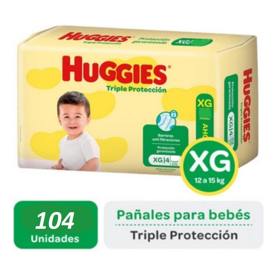 Huggies Classic Xg X 104 Tamaño Extra grande (XG)