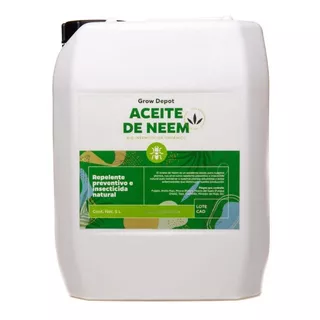 Aceite De Neem Emulsionado 5 L Control De Plagas Orgánico