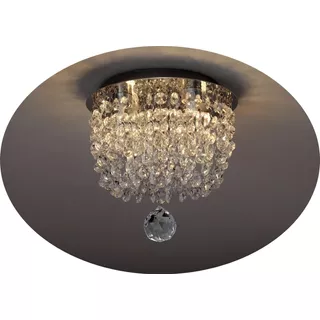 Lustre De Cristal Legitimo K9 Base De Aço Inox Vai Montado