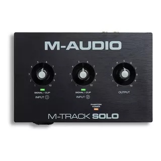 Interface De Áudio M-audio M-track Solo Usb 48khz 2 Canais