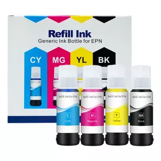 4 Tintas Cmyk Para Epson 504 524 544 L4150 L3150 L3110 L3250