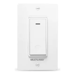 Interruptor Inteligente Multilaser Liv 1 Tecla Wi-fi - Se235 Cor Branco