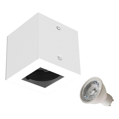 Plafon 1 Luz Con Led 7w Antideslumbrante Blanco Movil