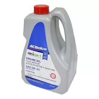 Aceite Acdelco Sintetico 100% 5w30 Dexos2 5l