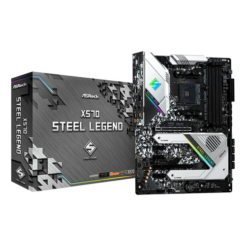 Tarjeta Madre Asrock X570 Steel Legend Ddr4 128gb 4666mh /vc