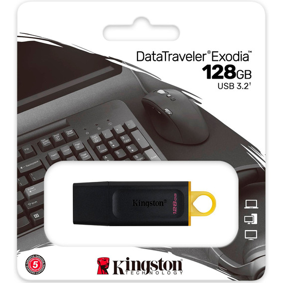 Pendrive Kingston 128gb Usb 3.2 Data Traveler Exodia