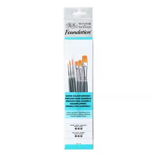 Set De Pinceles Sinteticos Winsor And Newton Foundation X 6