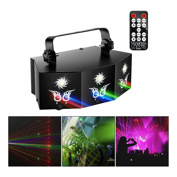 9led Estroboscopica Proyector Luces Laser Luces Para Fiesta