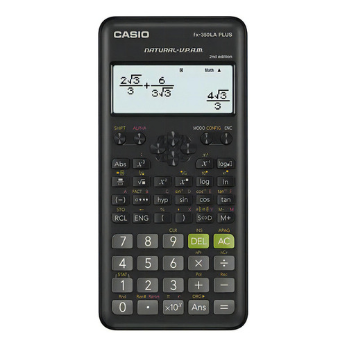Calculadora Cientifica Casio Fx 350la Plus 2da Generación Color Negro