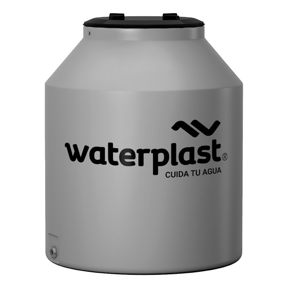 Tanque De Agua Waterplast Tricapa Vertical Gris 300lts