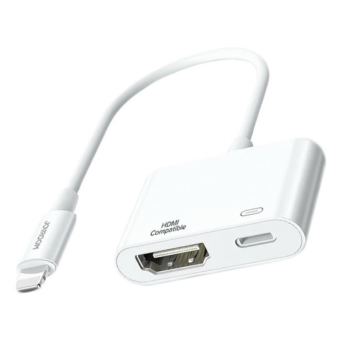 Adaptador Lightning A Hdmi 2 En 1 Compatible Con iPhone Color Blanco