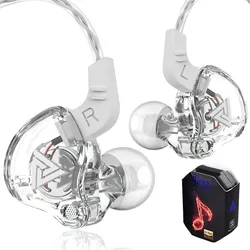 Fone De Ouvido Qkz Ak6 Retorno De Palco Com Microfone + Case Cor Branco no Mercado Livre com oferta e cupom de desconto