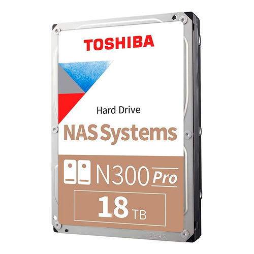 Disco Duro Toshiba N300, 18tb Nas, Sata 6.0gb/s, 7200rpm