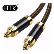 Cable De Fibra Óptica Spdif Toslink Emk Premium 1.50 Metros