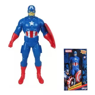 Capitão América Boneco Brinquedo Vingador Articulado Grande
