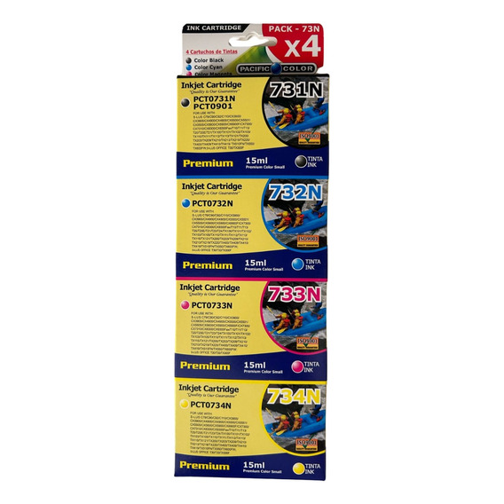 Pack 4 Cartuchos Tintas Alternativas 73n Cx5600 Tx220 Epson