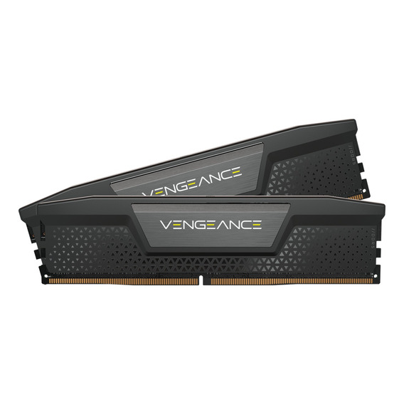 Memoria RAM Vengeance gamer color negro 32GB 2 Corsair CMK32GX5M2B5200C40