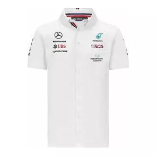 Camisa Vestir Mercedes Petronas Amg F1 Bordada Nuevo *2021*