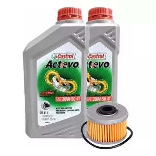 Kit Filtro Aceite Honda Tornado Twister 250 + 20w50 Semi