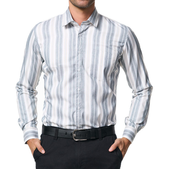 Camisa Keneth Gris Para Hombre Croydon